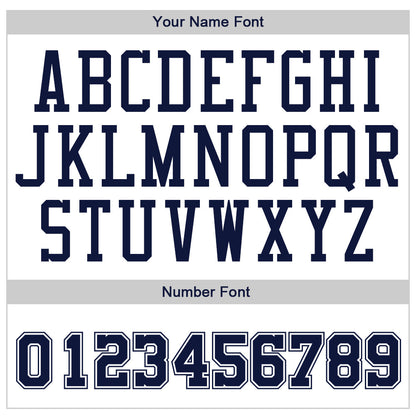Custom White Navy Authentic Baseball Jersey - Sky-Custom