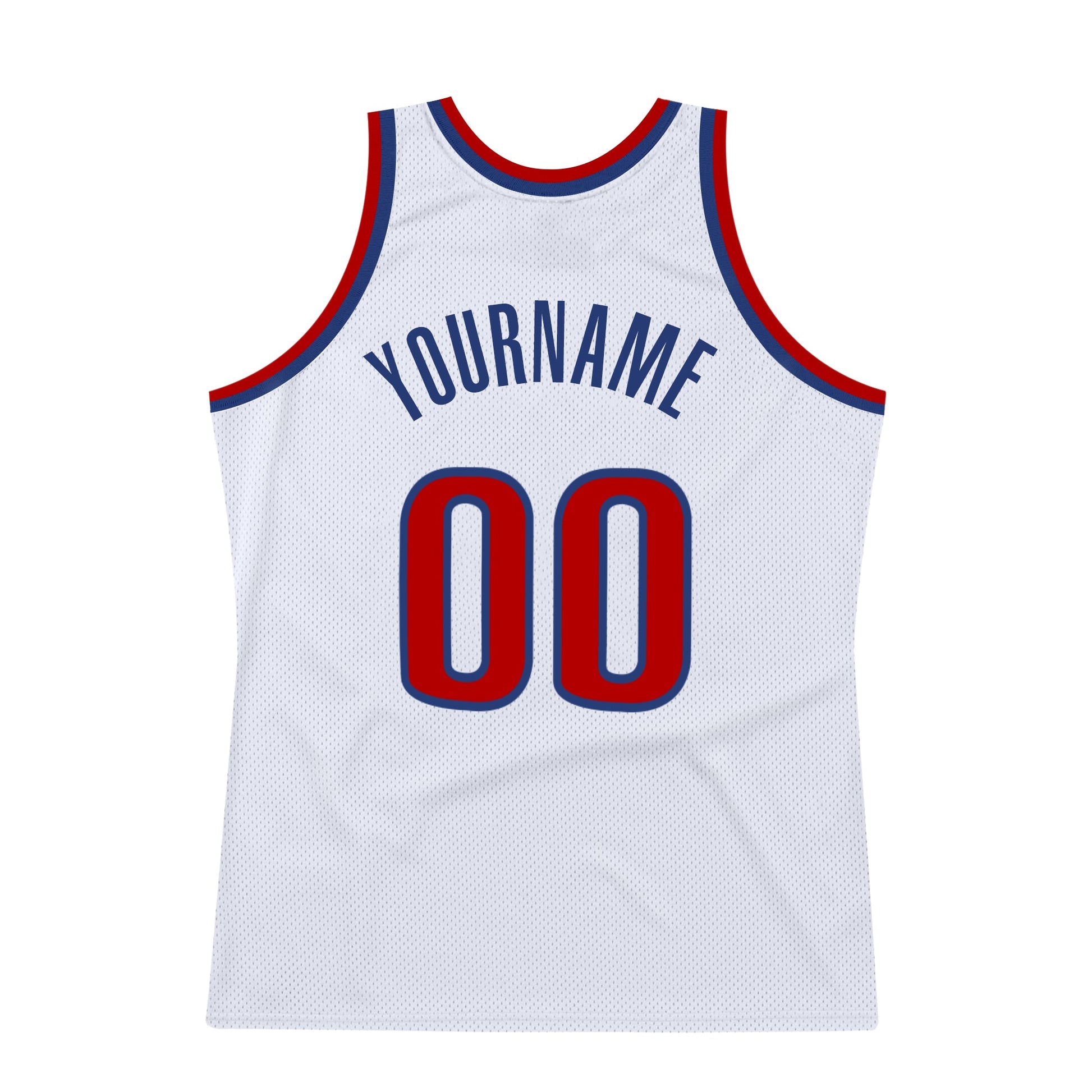 Custom White Red-Royal Authentic Throwback Basketball Jersey - Sky-Custom