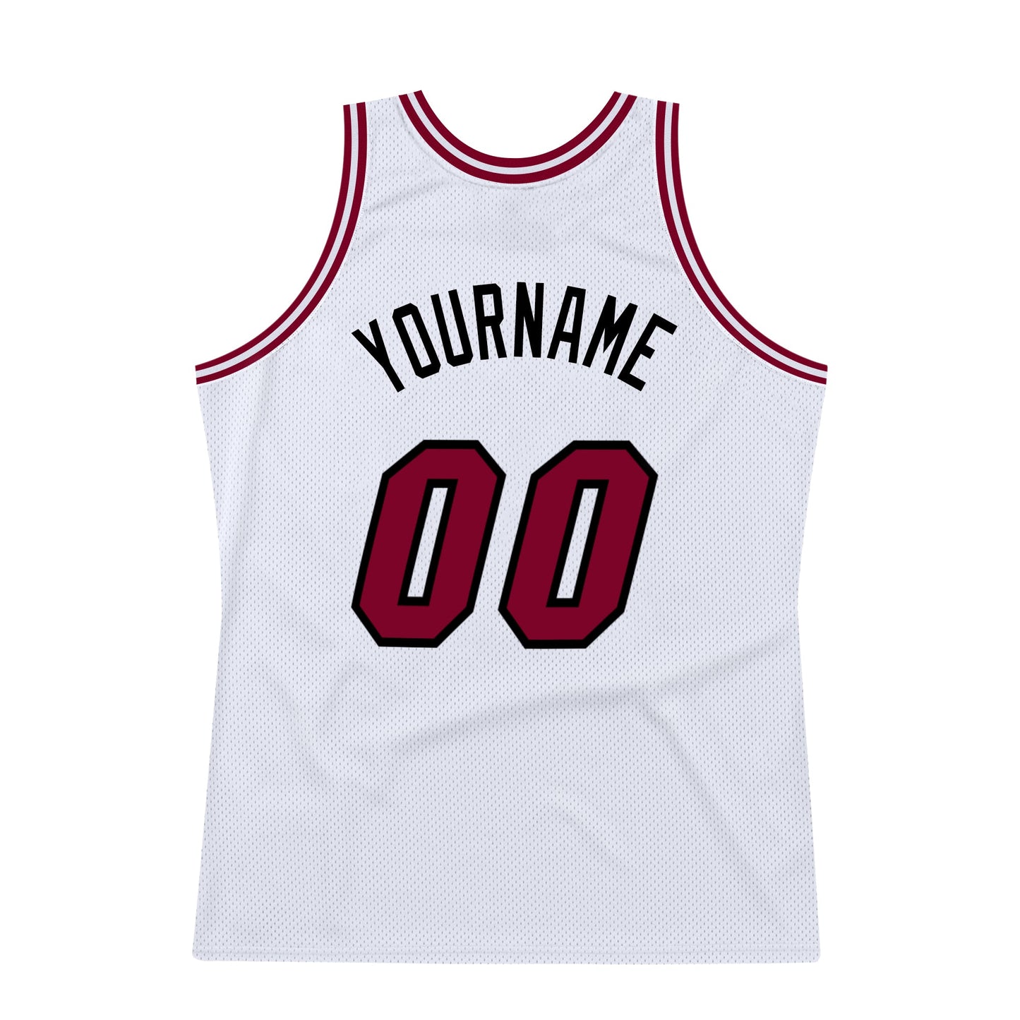 Custom White Maroon-Black Authentic Throwback Basketball Jersey - Sky-Custom