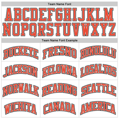 Custom White Orange-Gray Authentic Throwback Basketball Jersey - Sky-Custom