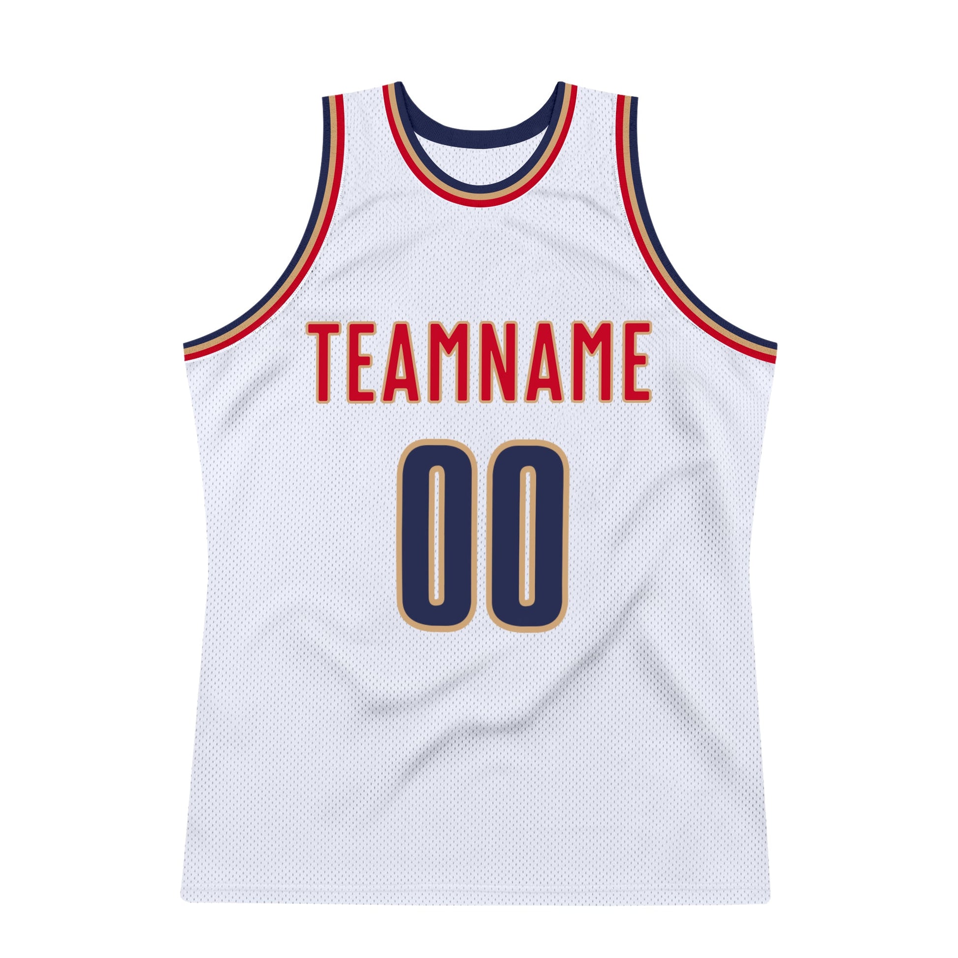 Custom White Navy-Old Gold Authentic Throwback Basketball Jersey - Sky-Custom