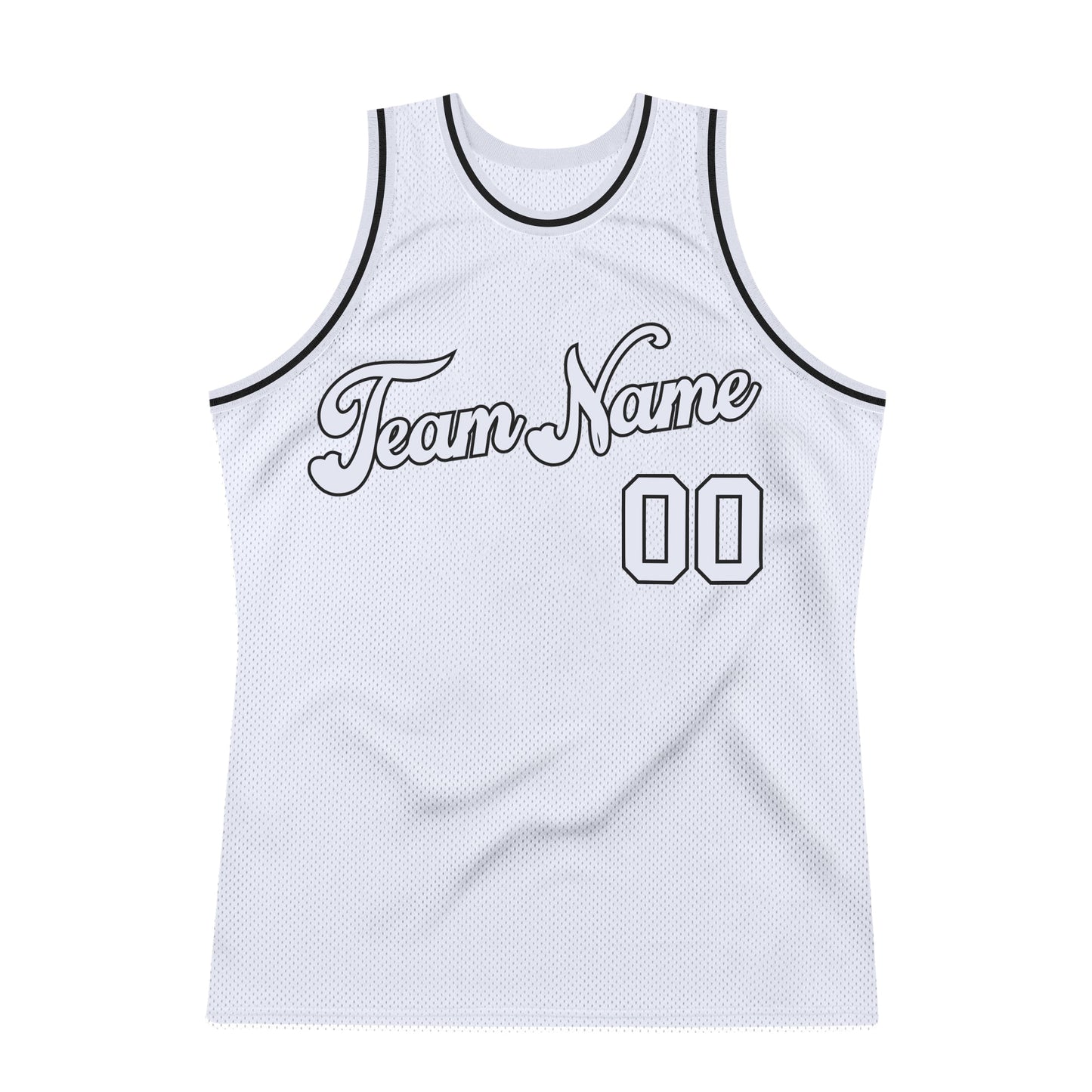 Custom White White-Black Authentic Throwback Basketball Jersey - Sky-Custom