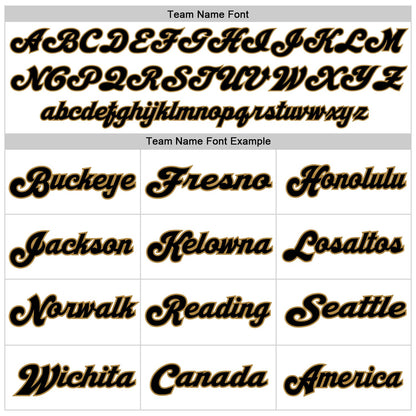 Custom White Black-Old Gold Mesh Authentic Throwback Football Jersey - Sky-Custom