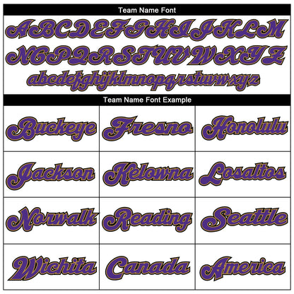 Custom White Purple-Old Gold Mesh Authentic Throwback Football Jersey - Sky-Custom