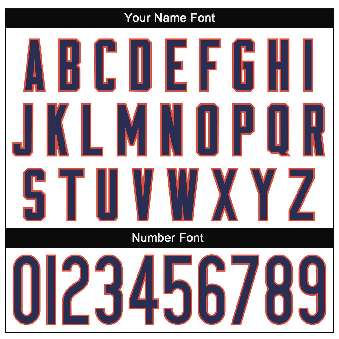 Custom White Navy-Orange Mesh Authentic Throwback Football Jersey - Sky-Custom