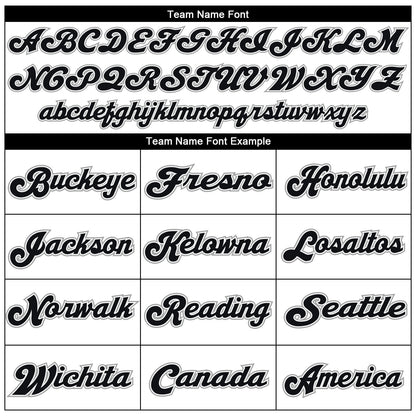 Custom White Black-Gray Mesh Authentic Throwback Football Jersey - Sky-Custom