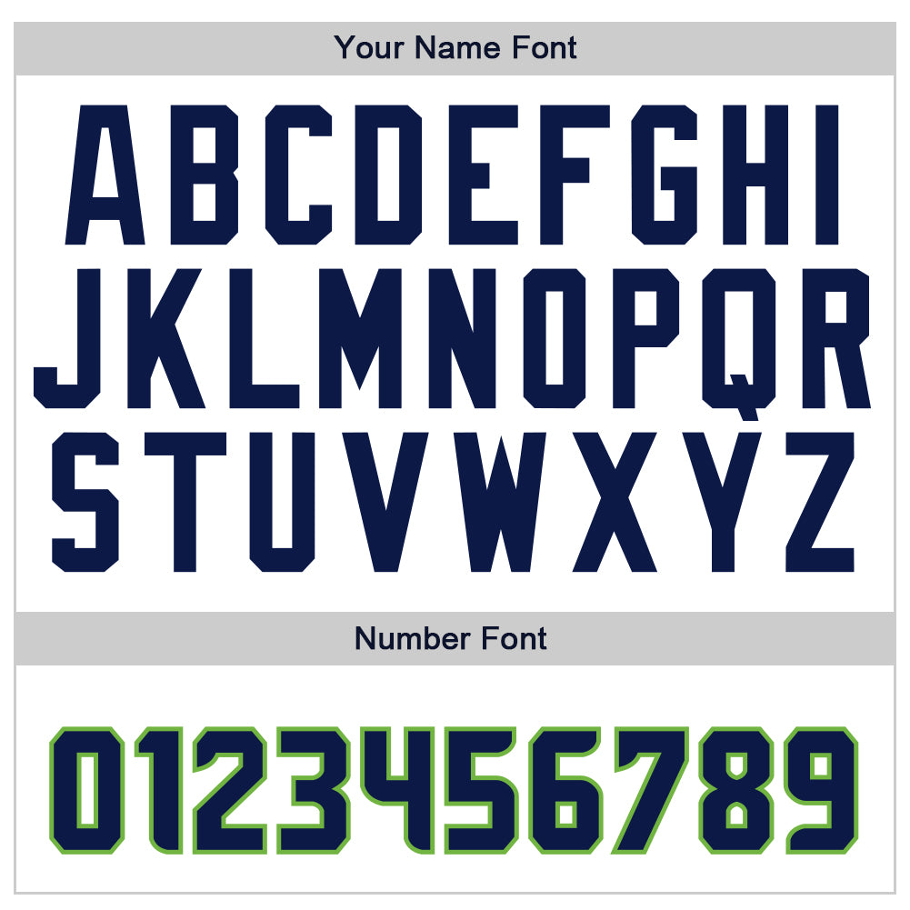 Custom White Navy-Neon Green Authentic Baseball Jersey - Sky-Custom