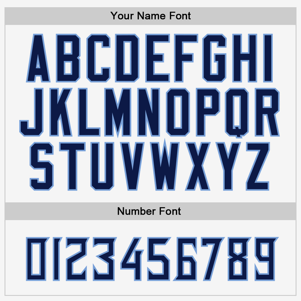 Custom White Navy-Powder Blue Authentic Baseball Jersey - Sky-Custom