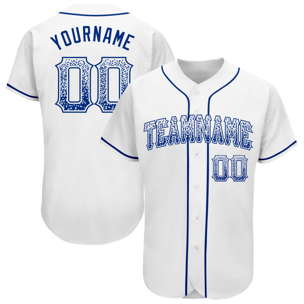 Custom White Royal Authentic Drift Fashion Baseball Jersey - Sky-Custom