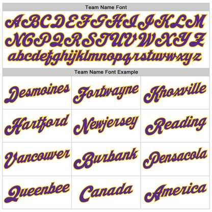 Custom White Purple Pinstripe Purple-Gold Authentic Basketball Jersey - Sky-Custom