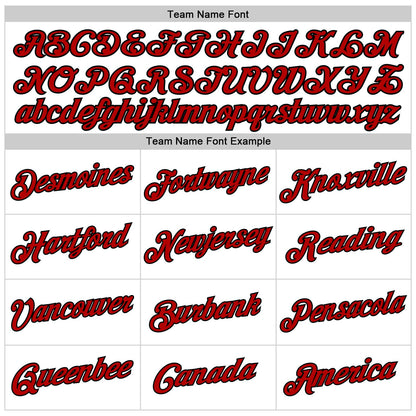 Custom White Black Pinstripe Red-Black Authentic Basketball Jersey - Sky-Custom