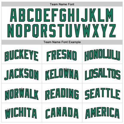 Custom White Kelly Green Pinstripe Kelly Green-Black Authentic Basketball Jersey - Sky-Custom