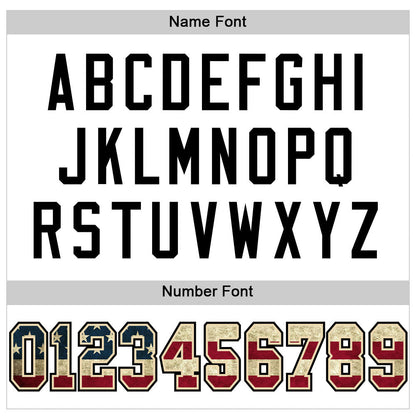 Custom White Vintage USA Flag-Black Mesh Authentic Football Jersey - Sky-Custom