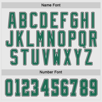 Custom White Kelly Green-Black Hockey Jersey - Sky-Custom