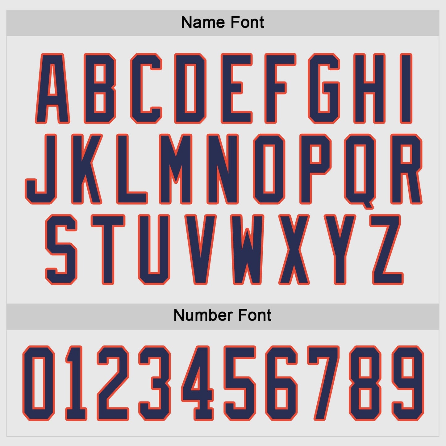 Custom White Navy-Orange Hockey Jersey - Sky-Custom
