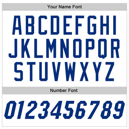 Custom White Royal Authentic Baseball Jersey - Sky-Custom