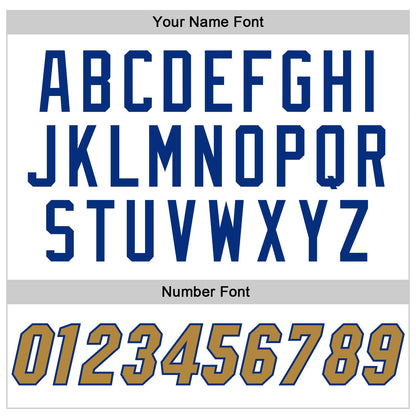 Custom White Old Gold-Royal Authentic Baseball Jersey - Sky-Custom