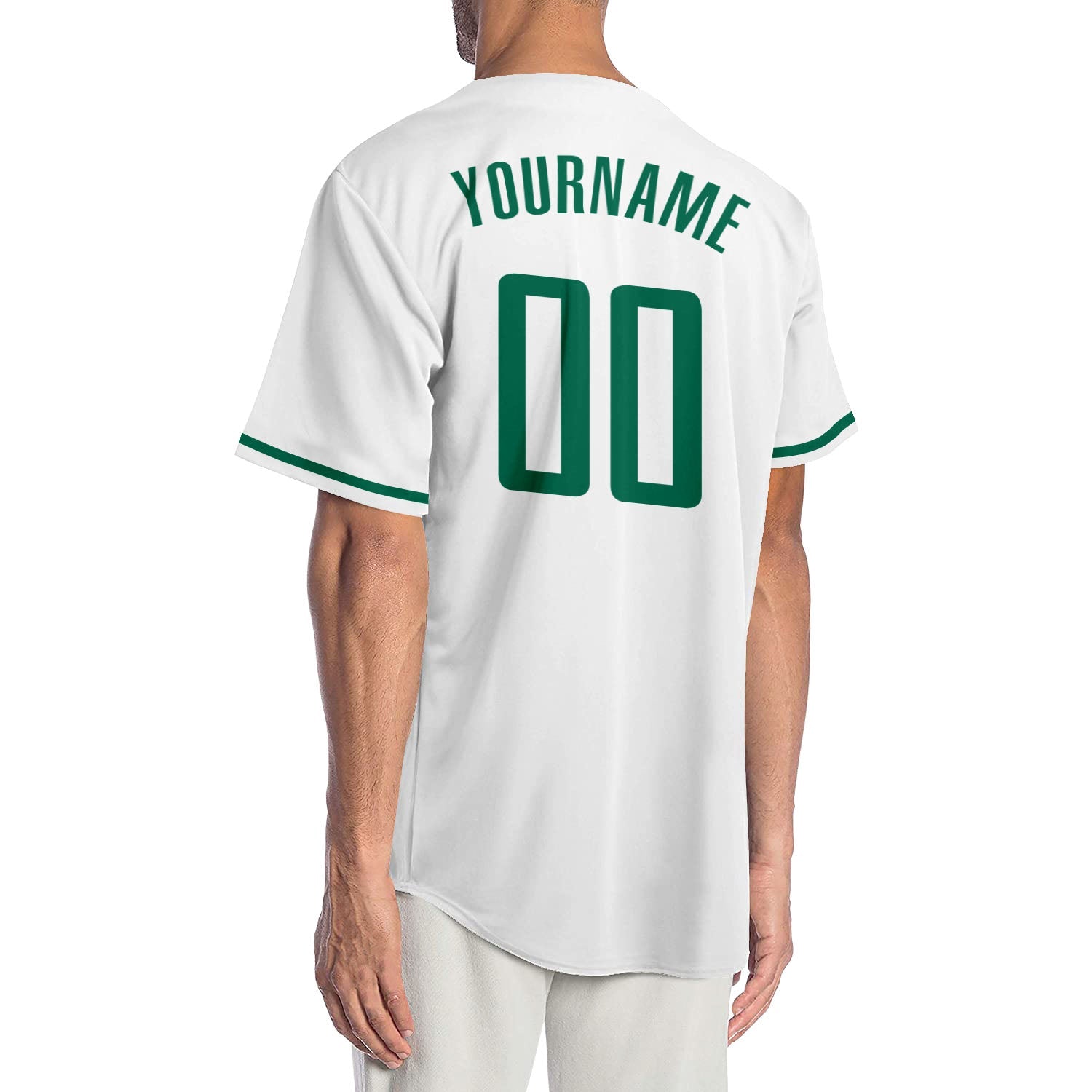 Custom White Kelly Green-Gray Authentic Baseball Jersey - Sky-Custom