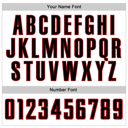 Custom White Black Pinstripe Black-Red Authentic Baseball Jersey - Sky-Custom