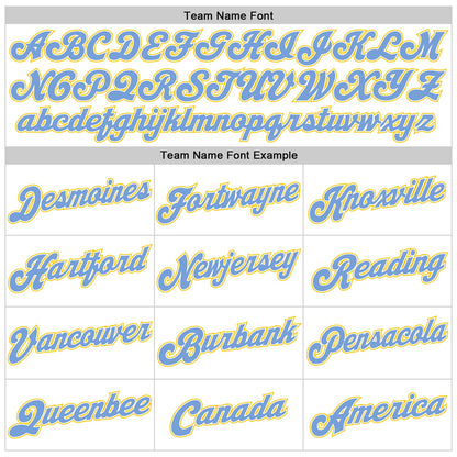 Custom White Light Blue-Gold Authentic Throwback Basketball Jersey - Sky-Custom