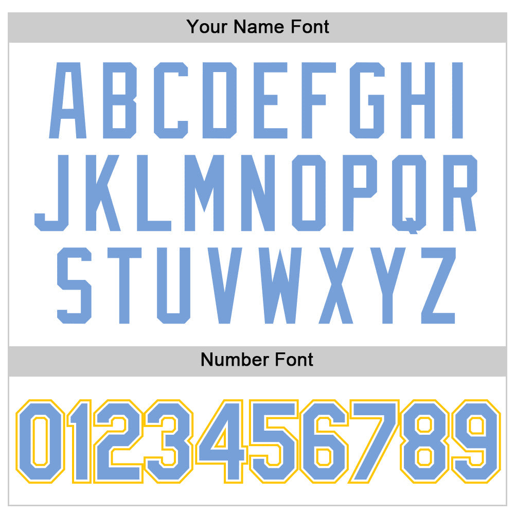 Custom White Light Blue-Gold Authentic Throwback Basketball Jersey - Sky-Custom