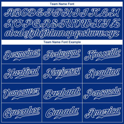 Custom White Royal 3D Pattern Design Multicolor Authentic Baseball Jersey - Sky-Custom