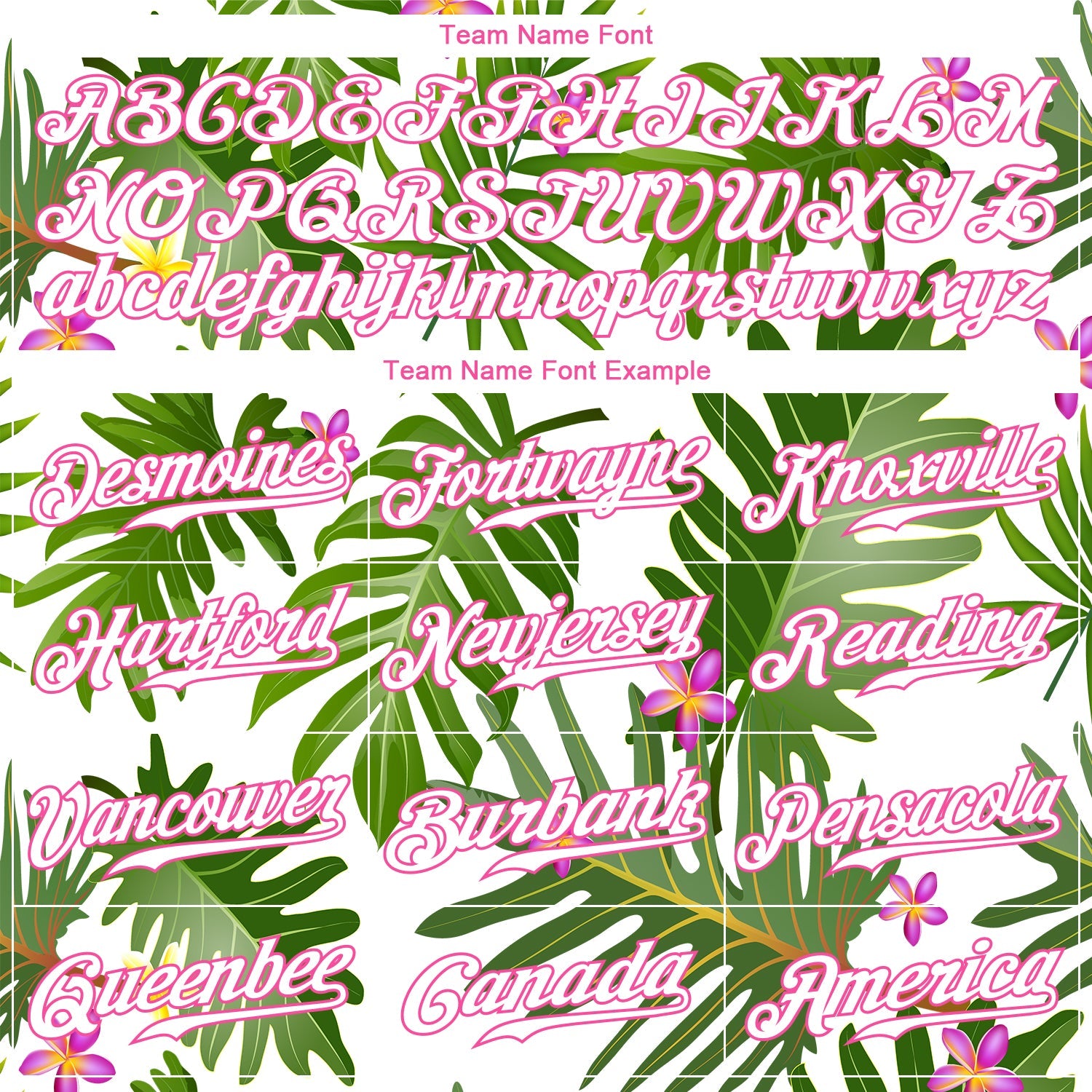 Custom White White-Pink 3D Pattern Design Tropical Palm Leaves Authentic Baseball Jersey - Sky-Custom