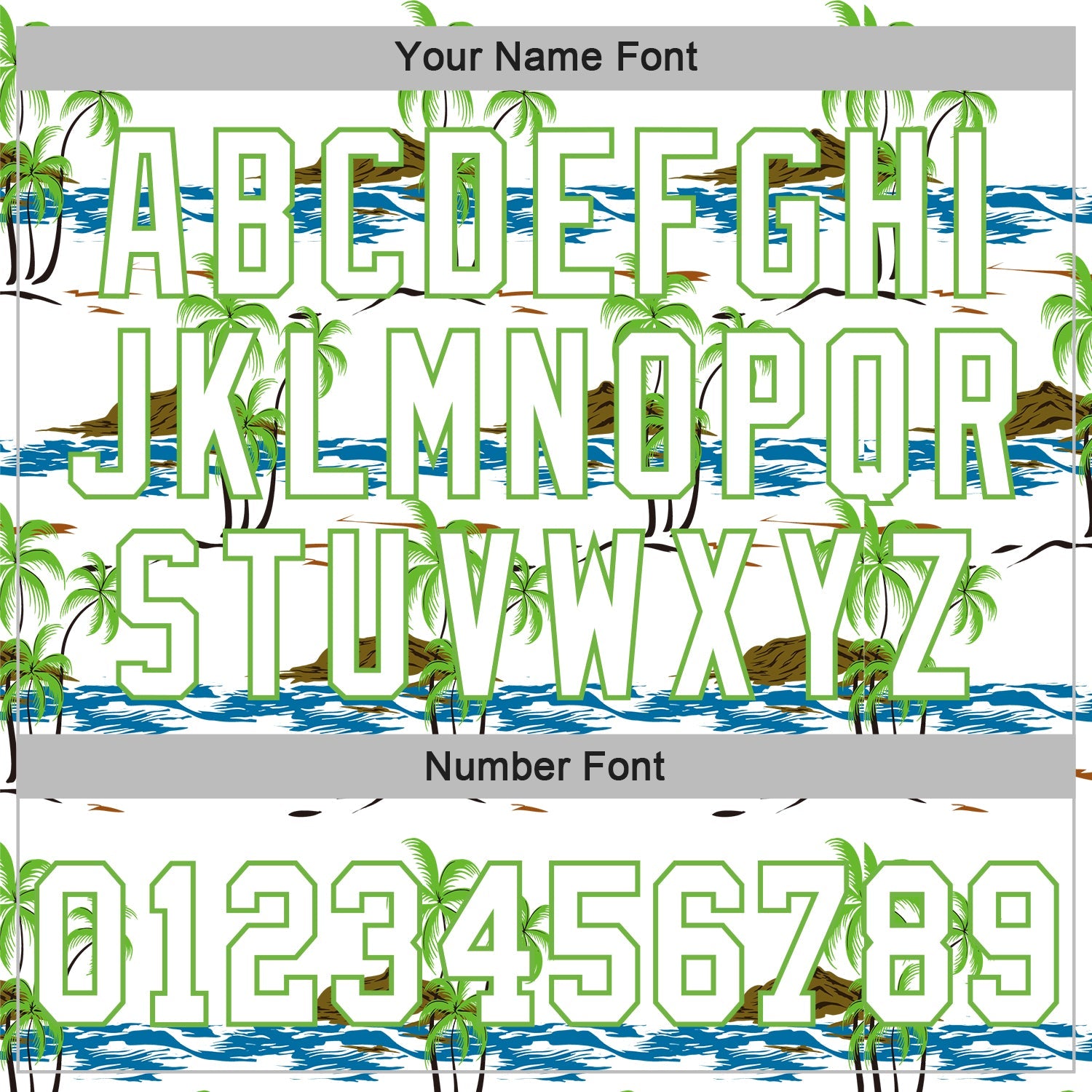 Custom White White-Neon Green 3D Pattern Design Beaches Authentic Baseball Jersey - Sky-Custom