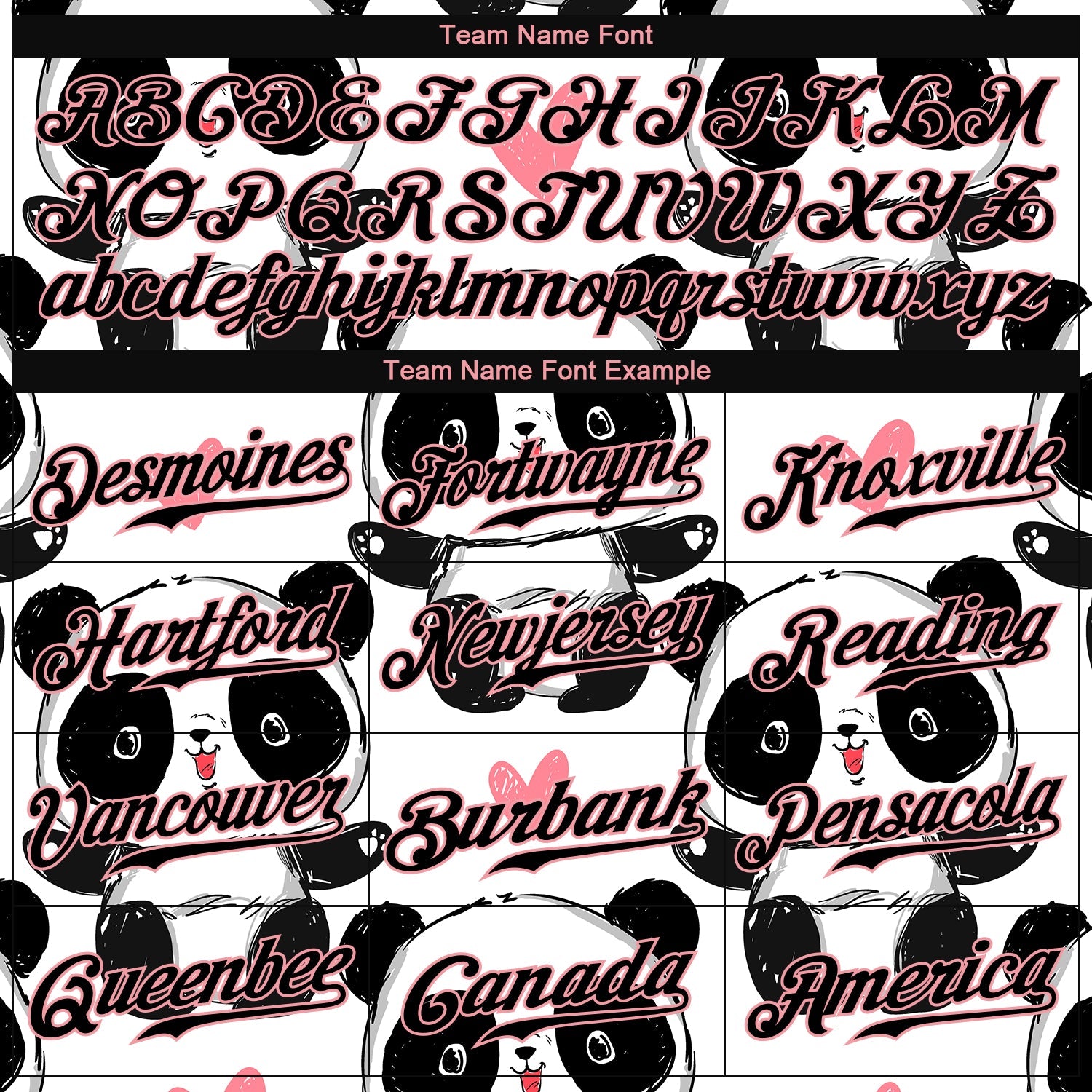 Custom White Black-Pink 3D Pattern Design Pandas Authentic Baseball Jersey - Sky-Custom