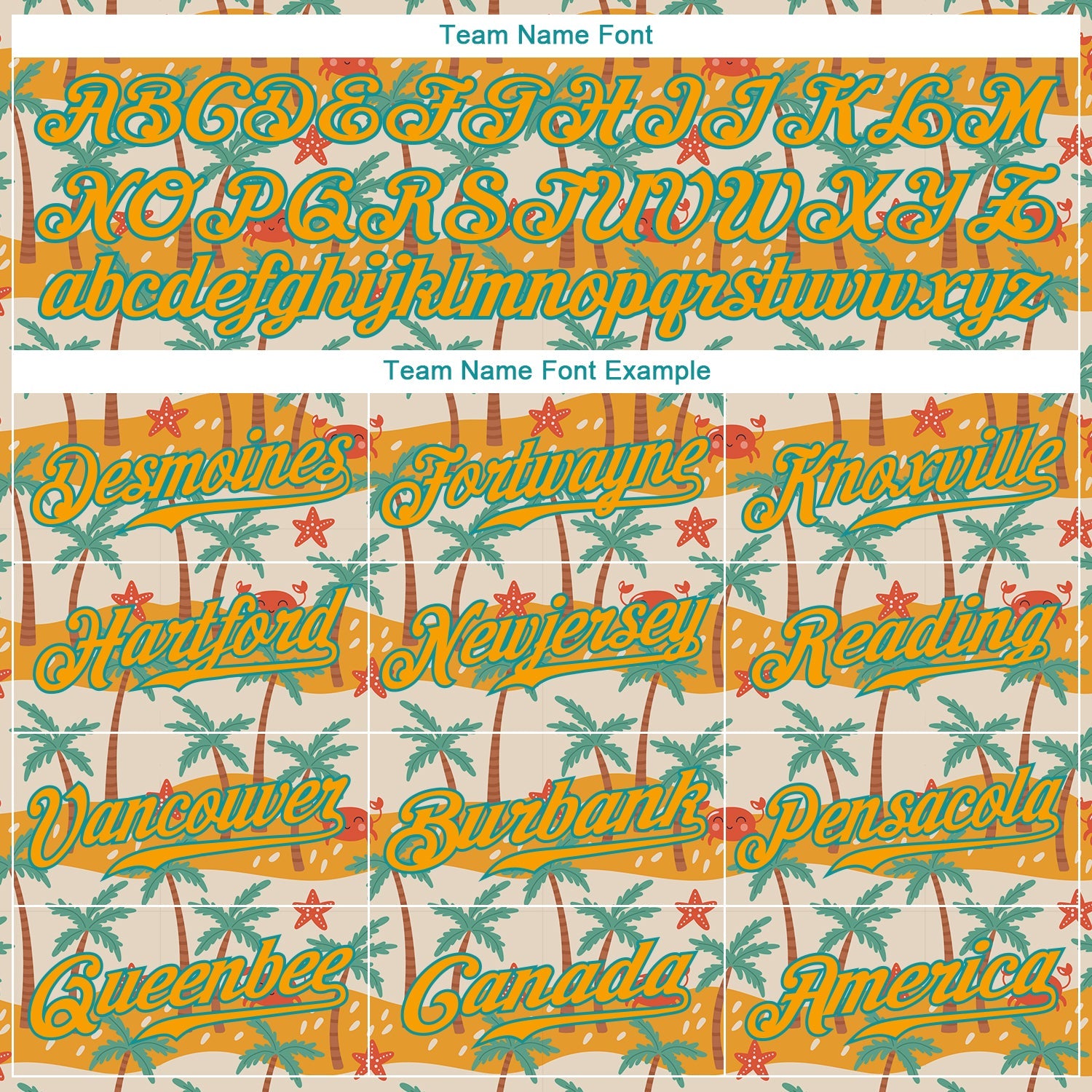 Custom White Gold-Teal 3D Pattern Design Hawaii Palm Trees Authentic Baseball Jersey - Sky-Custom