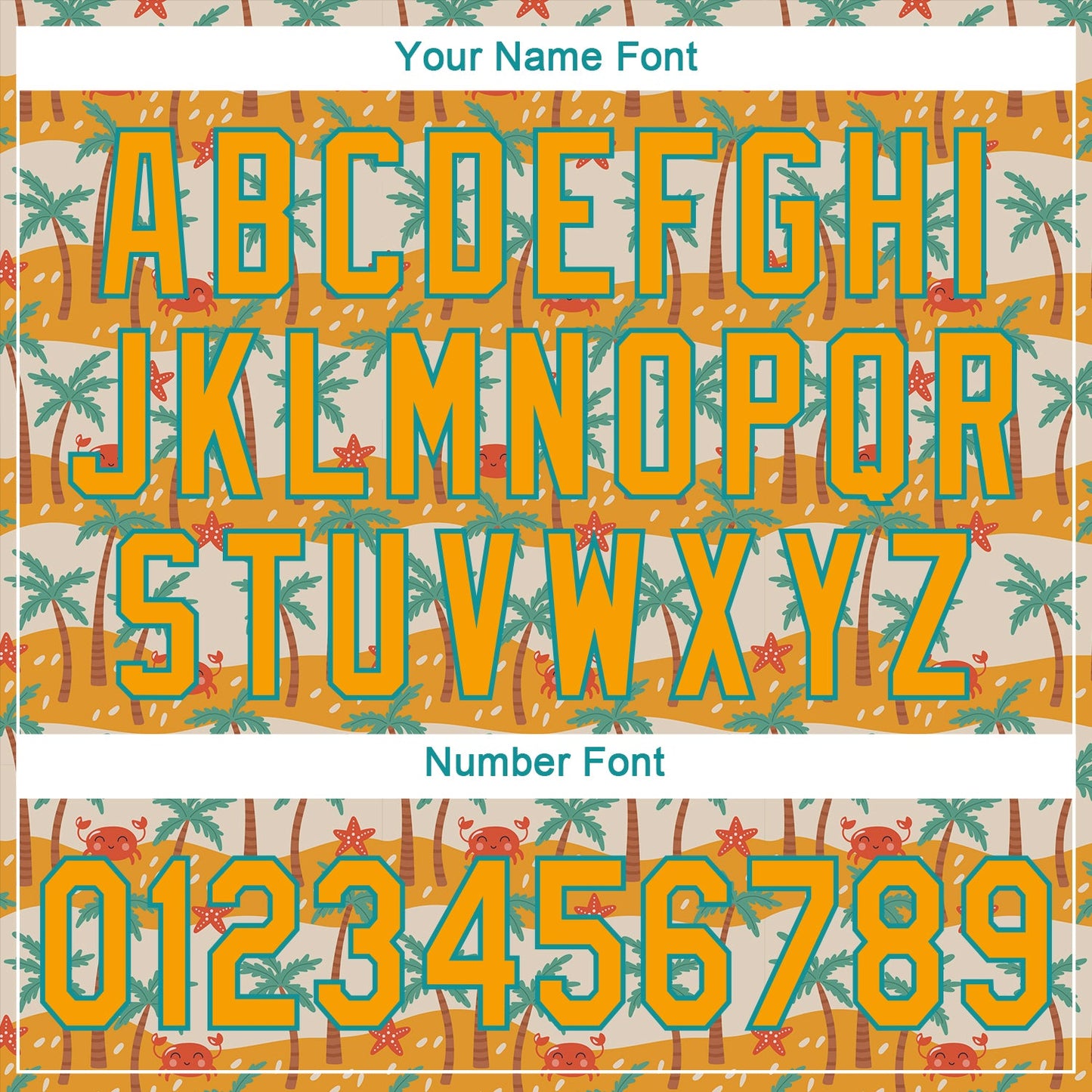 Custom White Gold-Teal 3D Pattern Design Hawaii Palm Trees Authentic Baseball Jersey - Sky-Custom