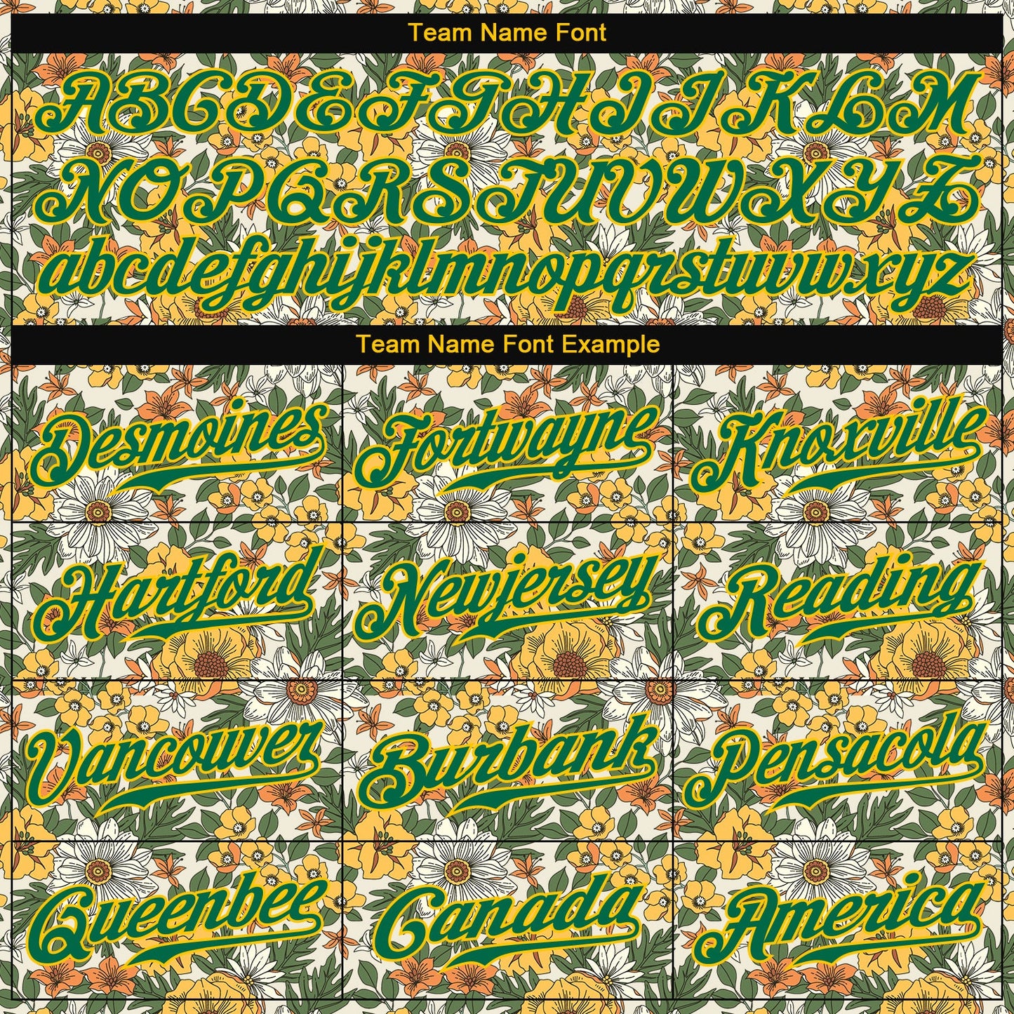 Custom White Kelly Green-Gold 3D Pattern Design Flowers Authentic Baseball Jersey - Sky-Custom