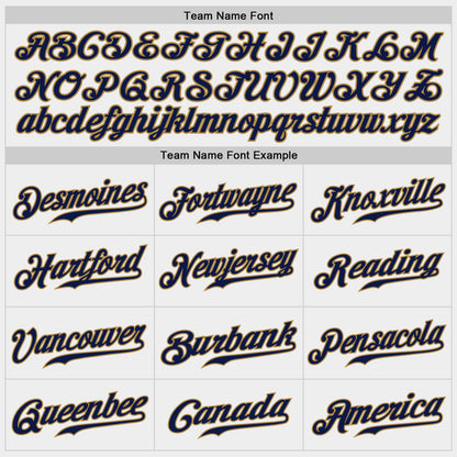 Custom White Old Gold-Navy Authentic Baseball Jersey - Sky-Custom