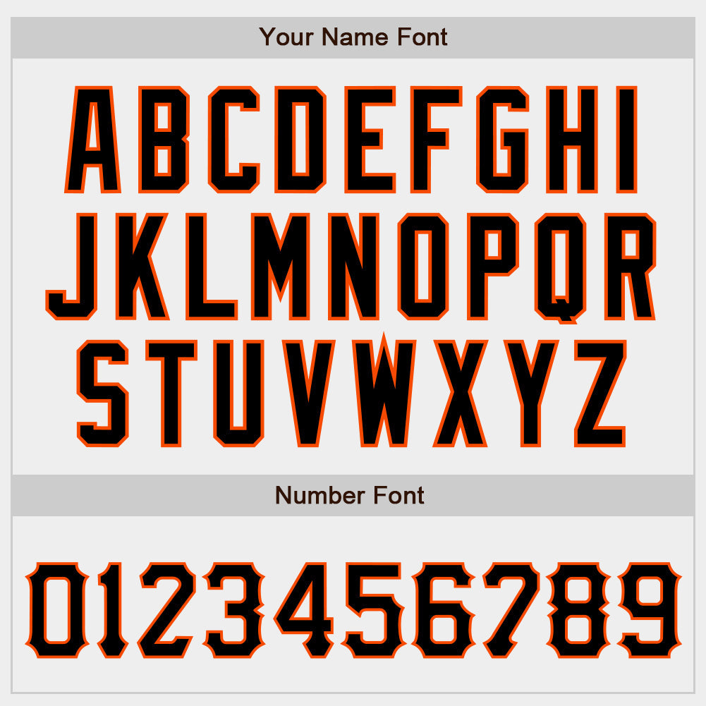 Custom White Black-Orange Authentic Baseball Jersey - Sky-Custom