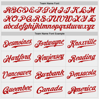 Custom White Royal-Red Authentic Baseball Jersey - Sky-Custom