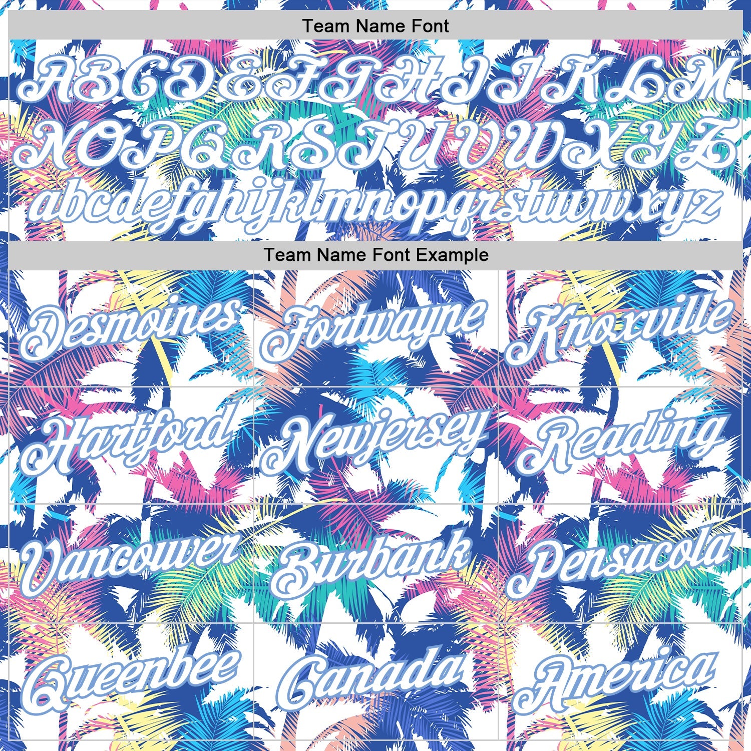 Custom White White-Light Blue 3D Pattern Hawaii Palm Trees Authentic Basketball Jersey - Sky-Custom
