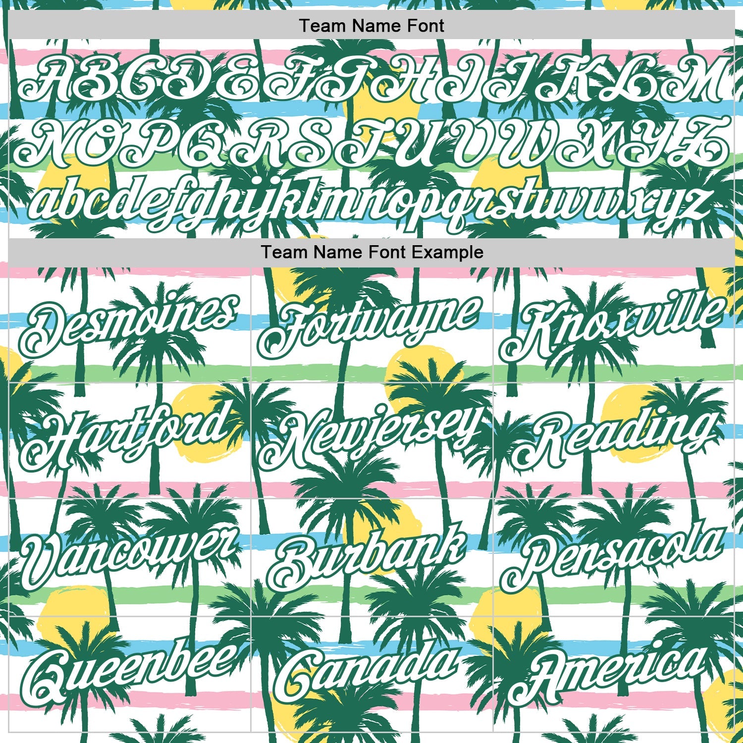 Custom White White-Kelly Green 3D Pattern Hawaii Palm Trees Authentic Basketball Jersey - Sky-Custom