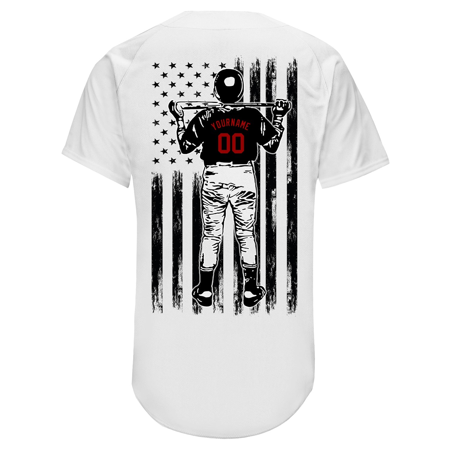 Custom White Royal-Red Authentic Baseball Jersey - Sky-Custom